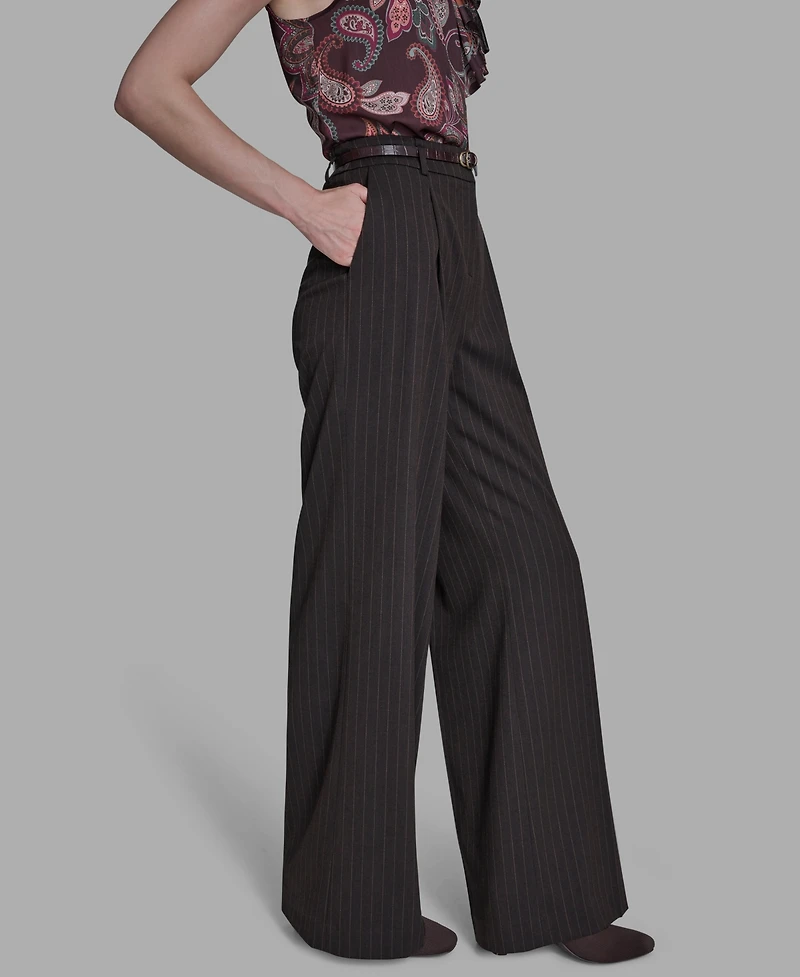 Bcbg Women's Pleated Wide Leg Pants