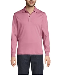 Lands' End Men's Long Sleeve Cotton Supima Polo Shirt