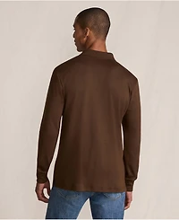 Lands' End Men's Tall Long Sleeve Cotton Supima Polo Shirt