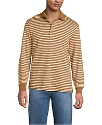 Lands' End Men's Long Sleeve Cotton Supima Polo Shirt