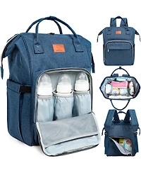 KeaBabies Original Diaper Bag Backpack, Multi-Functional Baby Bags with Changing Pad
