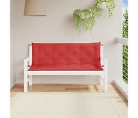 vidaXL Garden Bench Cushions 2 pcs Red 59.1"x19.7"x2.8" Oxford Fabric