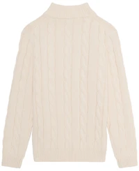 B By Brooks Brothers Big Boys Cable Quarter Zip Sweater