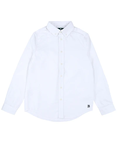 B By Brooks Brothers Big Boys Long Sleeve Solid Shirt
