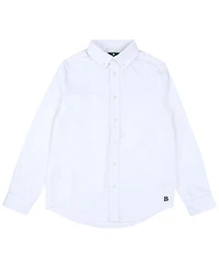 B By Brooks Brothers Big Boys Long Sleeve Solid Shirt