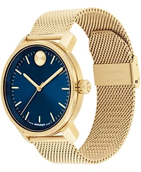 Movado Men's Bold Access Swiss Quartz Light Gold Steel Watch, 41mm