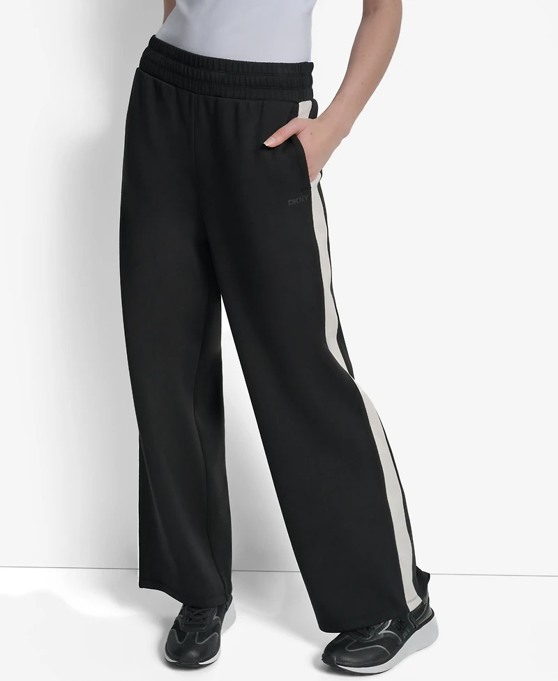 Dkny Women's Modified Wide-Leg Side-Stripe Pants