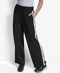 Dkny Women's Modified Wide-Leg Side-Stripe Pants