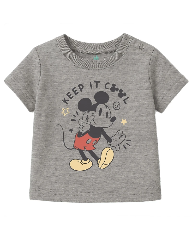Disney Baby Boys 3-Piece Mickey Sweatshirt, Top and Jogger Pants Set