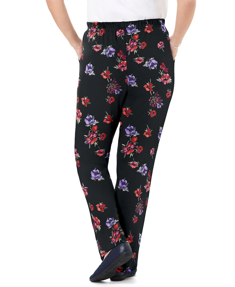 Woman Within Plus 7-Day Knit Straight Leg Pant