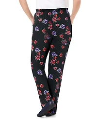 Woman Within Plus 7-Day Knit Straight Leg Pant