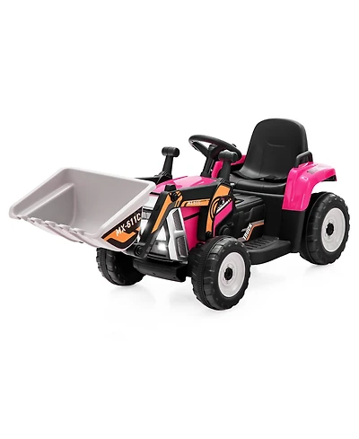 Kids Ride On Excavator Digger 12V Electric Tractor Rc w/ Digging Bucket