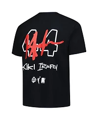 Round21 Men's and Women's Kiki Iriafen Black Washington Mystics 2025 Wnba Draft Name Number T-Shirt