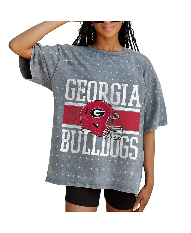 Gameday Couture Women's Gray Georgia Bulldogs On the Ball Oversized T-Shirt