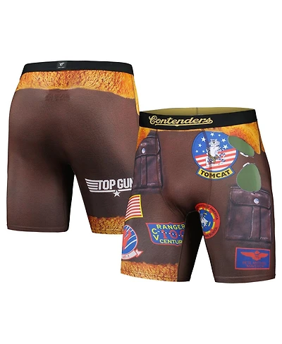 Contenders Clothing Men's Brown Top Gun Mitchell Boxer Briefs