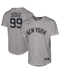 Nike Big Boys and Girls Aaron Judge Gray New York Yankees Road Replica Jersey