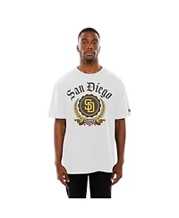 New Era Men's White San Diego Padres Fleur Domestic T-Shirt