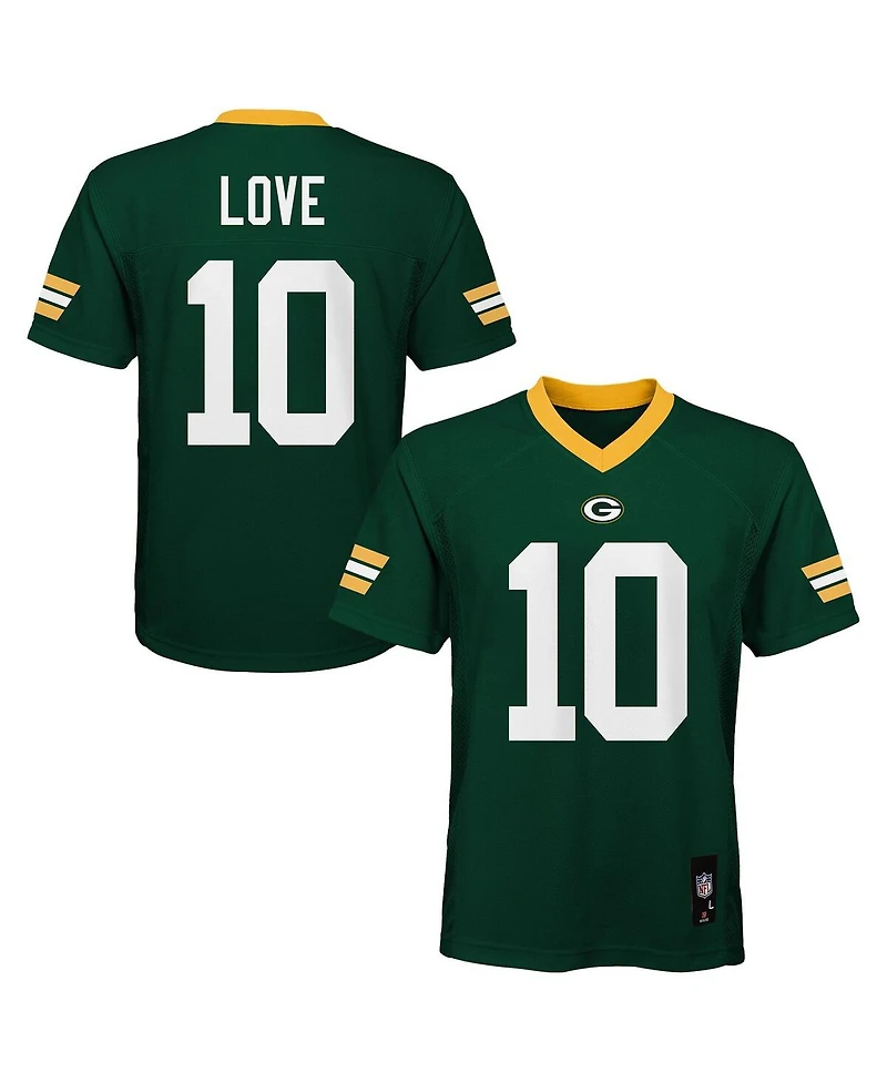 Outerstuff Preschool Jordan Love Green Bay Packers Replica Player Jersey