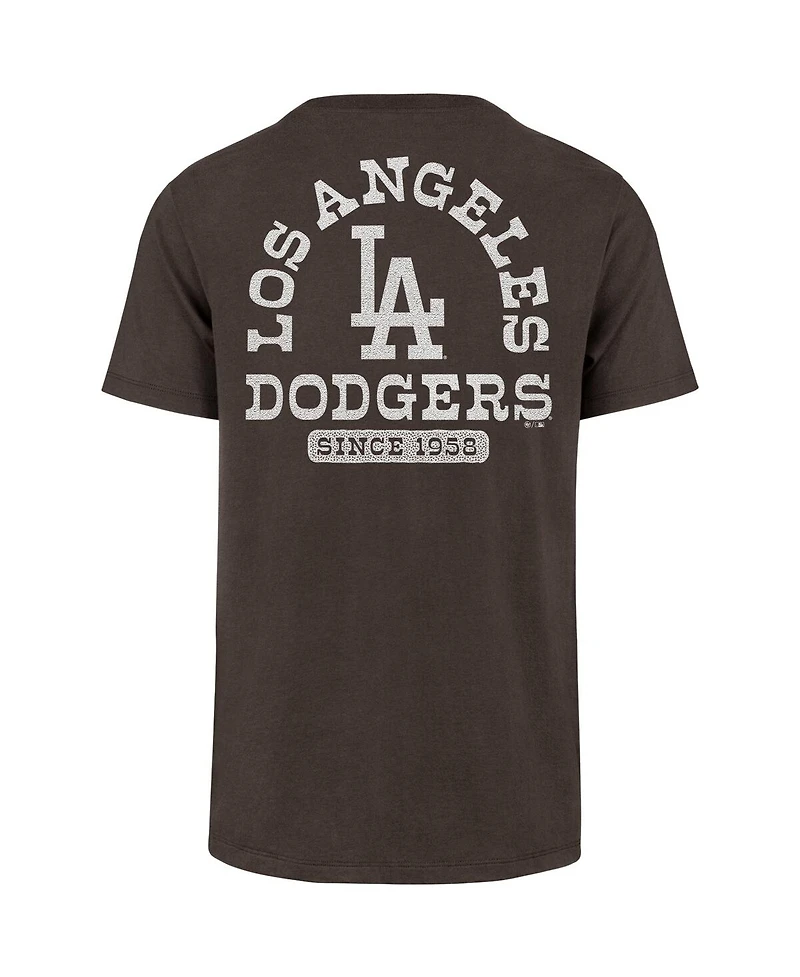 '47 Brand Men's Brown Los Angeles Dodgers Back Canyon Franklin T-Shirt