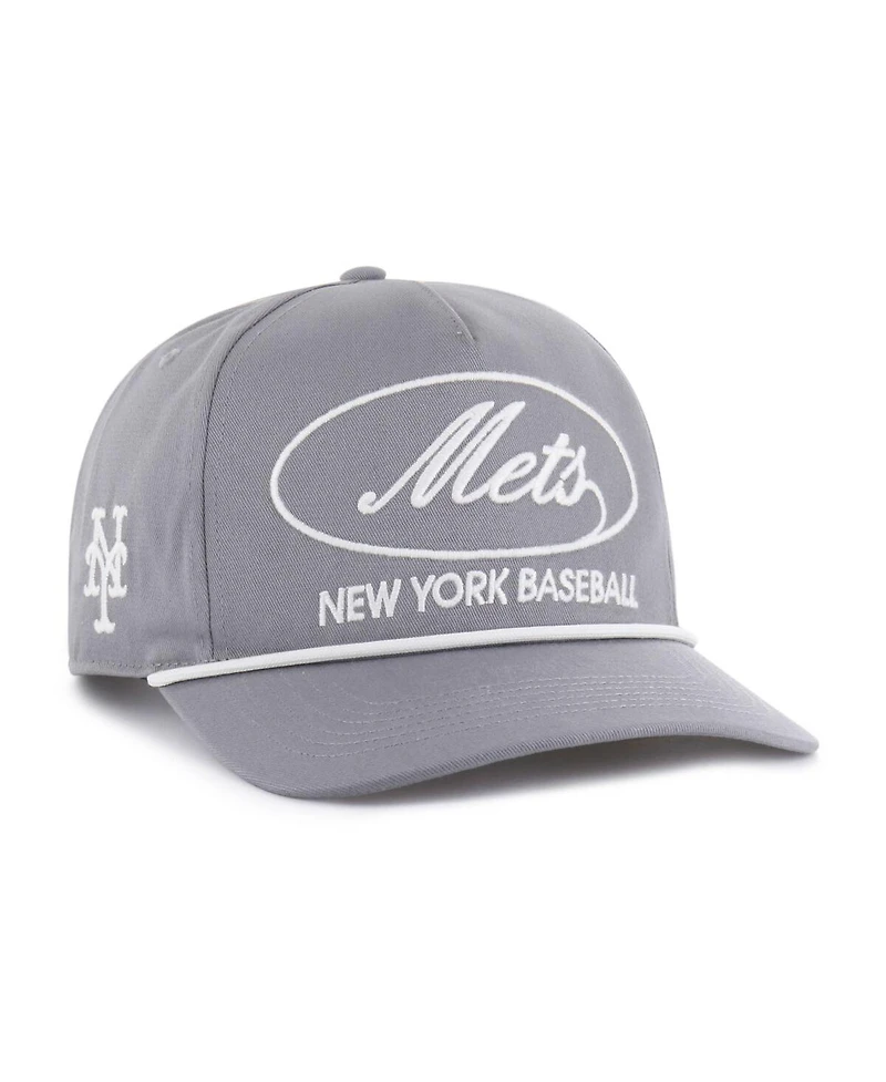 '47 Brand Men's Gray New York Mets Foundational Hitch Adjustable Hat