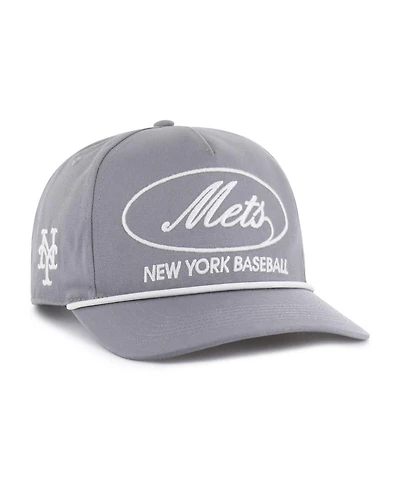 '47 Brand Men's Gray New York Mets Foundational Hitch Adjustable Hat