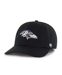 '47 Brand Men's Black Baltimore Ravens Foundational Franchise Fitted Hat