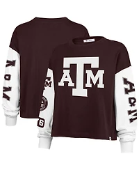 '47 Brand Women's Maroon Texas A&M Aggies Sydney Long Sleeve T-Shirt