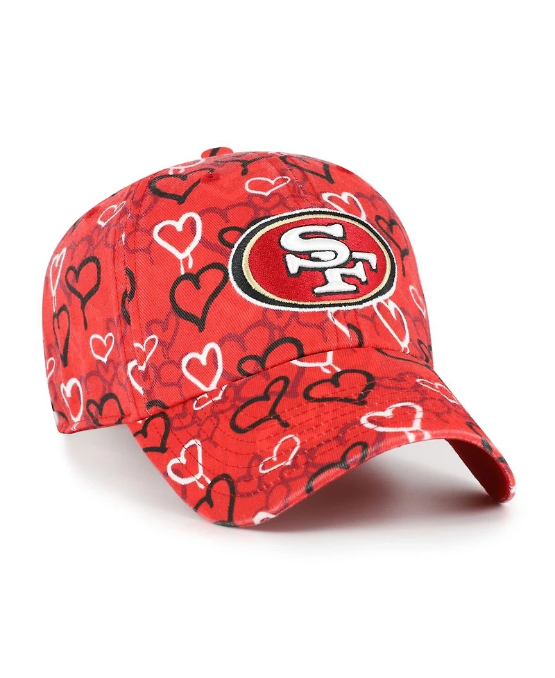 '47 Brand Big Girls Scarlet San Francisco 49ers Mural Clean Up Adjustable Hat