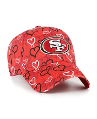 '47 Brand Big Girls Scarlet San Francisco 49ers Mural Clean Up Adjustable Hat