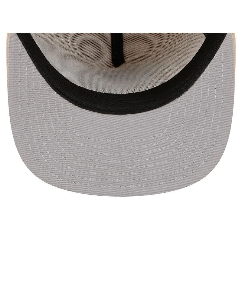 New Era Men's Beige Baltimore Ravens Color Pack A-Frame 59FIFTY Fitted Hat