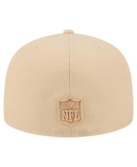 New Era Men's Light Beige Green Bay Packers Color Pack A-Frame 59FIFTY Fitted Hat