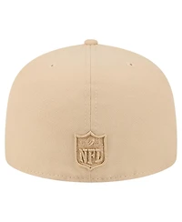 New Era Men's Light Beige Chicago Bears Color Pack A-Frame 59FIFTY Fitted Hat
