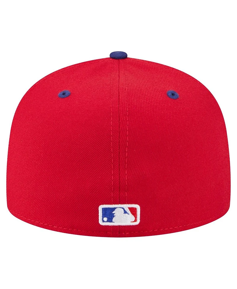 New Era Men's Bryce Harper Red Philadelphia Phillies 59FIFTY Fitted Hat