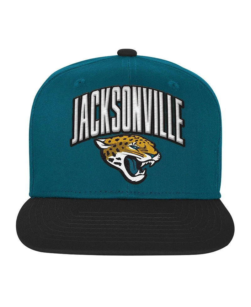 Outerstuff Big Boys and Girls Teal Jacksonville Jaguars Essentials Adjustable Hat