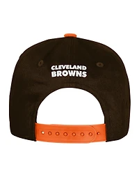Outerstuff Big Boys and Girls Brown Cleveland Browns True Retro Adjustable Hat