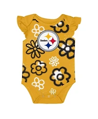 Outerstuff Baby Boys and Girls 2-Piece Pittsburgh Steelers The Sunshine Bodysuit Set