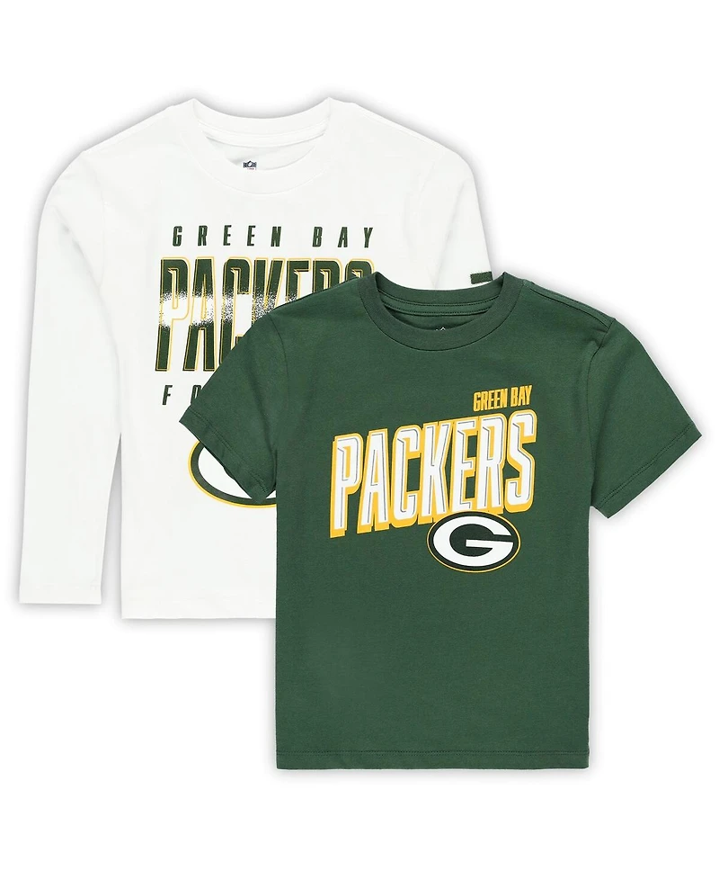 Outerstuff Preschool Green Bay Packers The Mix Combo T-Shirt Set