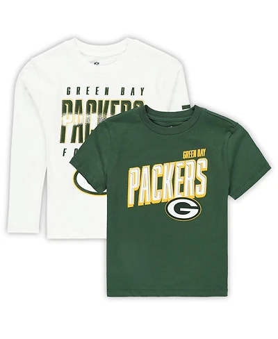 Outerstuff Preschool Green Bay Packers The Mix Combo T-Shirt Set