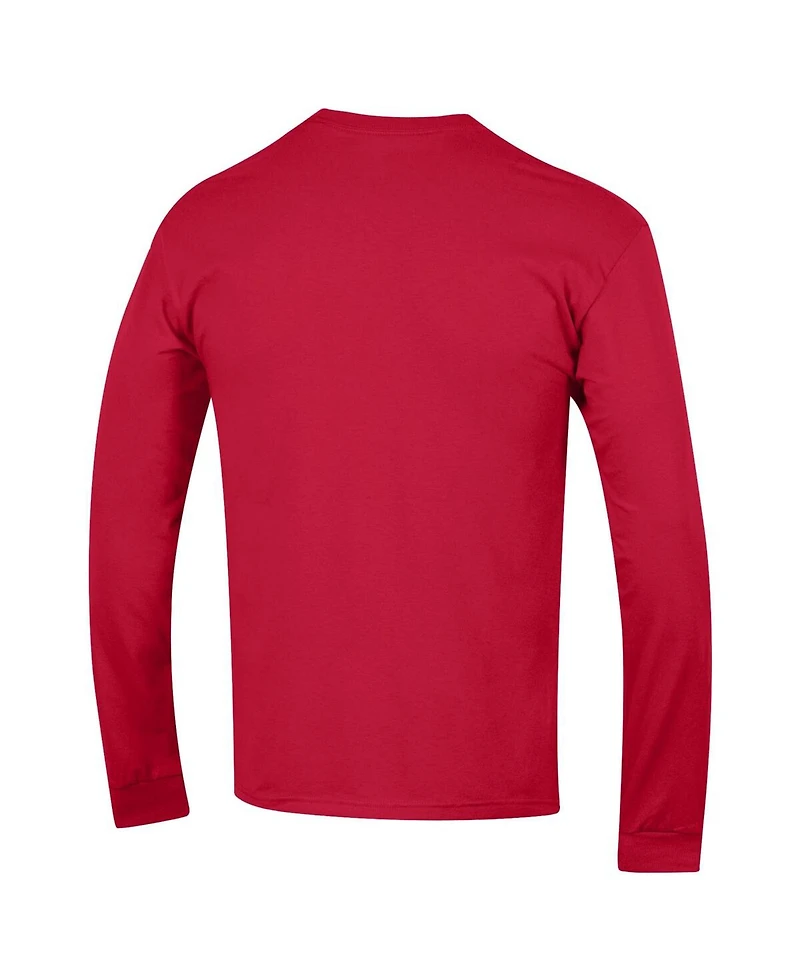 Champion Men's Red Georgia Bulldogs Arch Over Logo Long Sleeve T-Shirt
