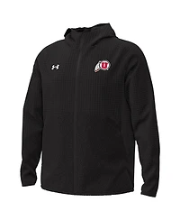 Under Armour Men's Black Utah Utes Unstoppable Raglan Full-Zip Jacket