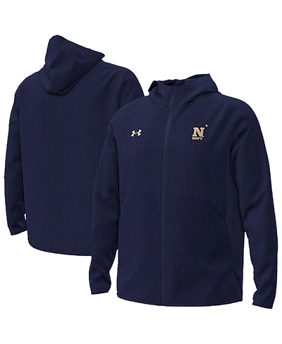 Under Armour Men's Navy Midshipmen Unstoppable Raglan Full-Zip Jacket