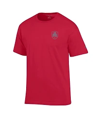 Champion Men's Scarlet Ohio State Buckeyes Our Honor Defend Shield T-Shirt