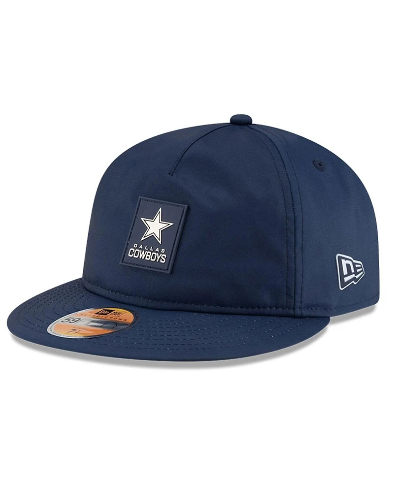 New Era Men's Navy Dallas Cowboys 2025 Sideline Retro Crown 59FIFTY Fitted Hat