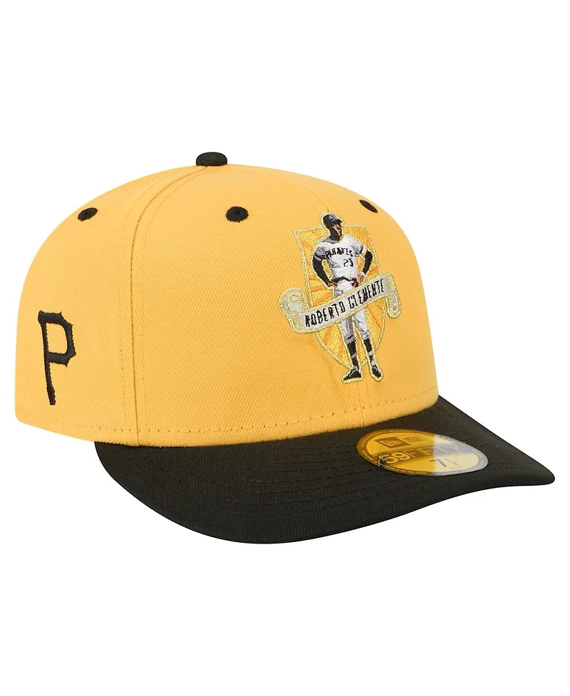 New Era Men's Roberto Clemente Gold Pittsburgh Pirates 59FIFTY Fitted Hat