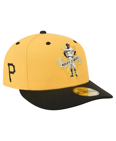 New Era Men's Roberto Clemente Gold Pittsburgh Pirates 59FIFTY Fitted Hat