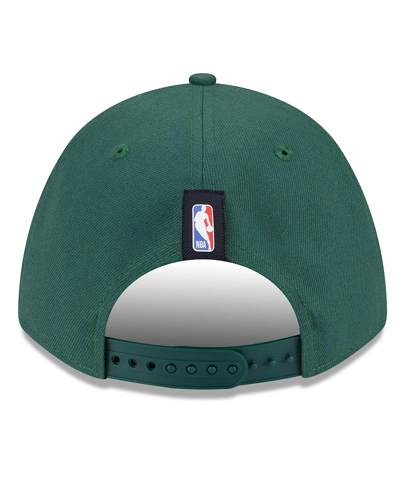 New Era Men's Hunter Green Milwaukee Bucks 2025 Nba Draft M-Crown A-Frame 9FORTY Adjustable Hat