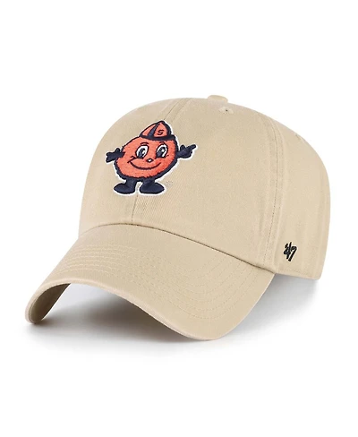 '47 Brand Big Boys and Girls Khaki Syracuse Orange Clean Up Adjustable Hat