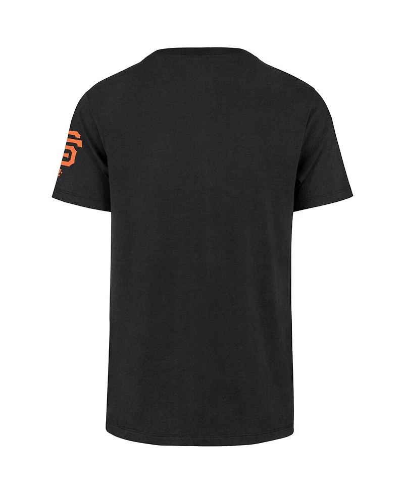 '47 Brand Men's Black San Francisco Giants Upside Down Two-Peat Franklin T-Shirt