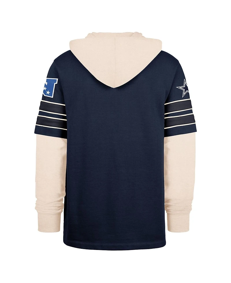 '47 Brand Men's Navy Dallas Cowboys Split Zone Cornerback Duo Hoodie