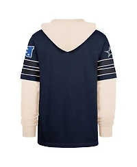 '47 Brand Men's Navy Dallas Cowboys Split Zone Cornerback Duo Hoodie